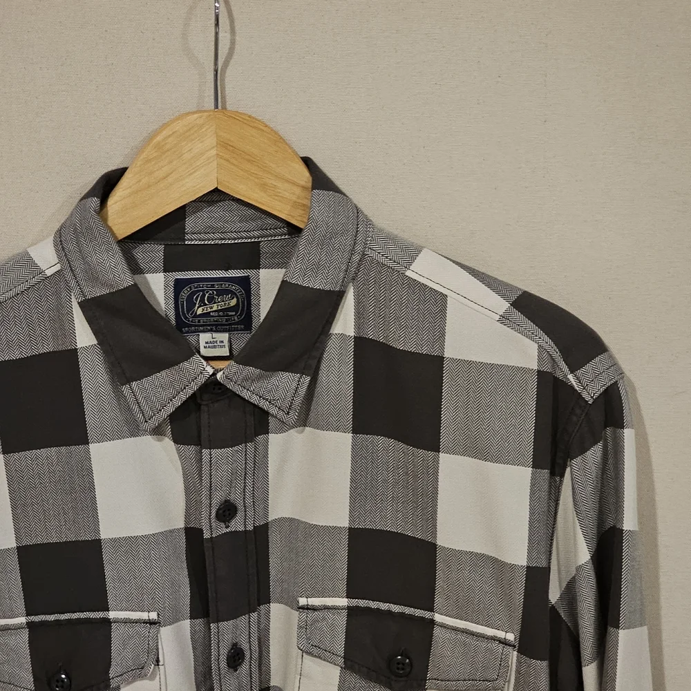 J. Crew Flannel Button Down L